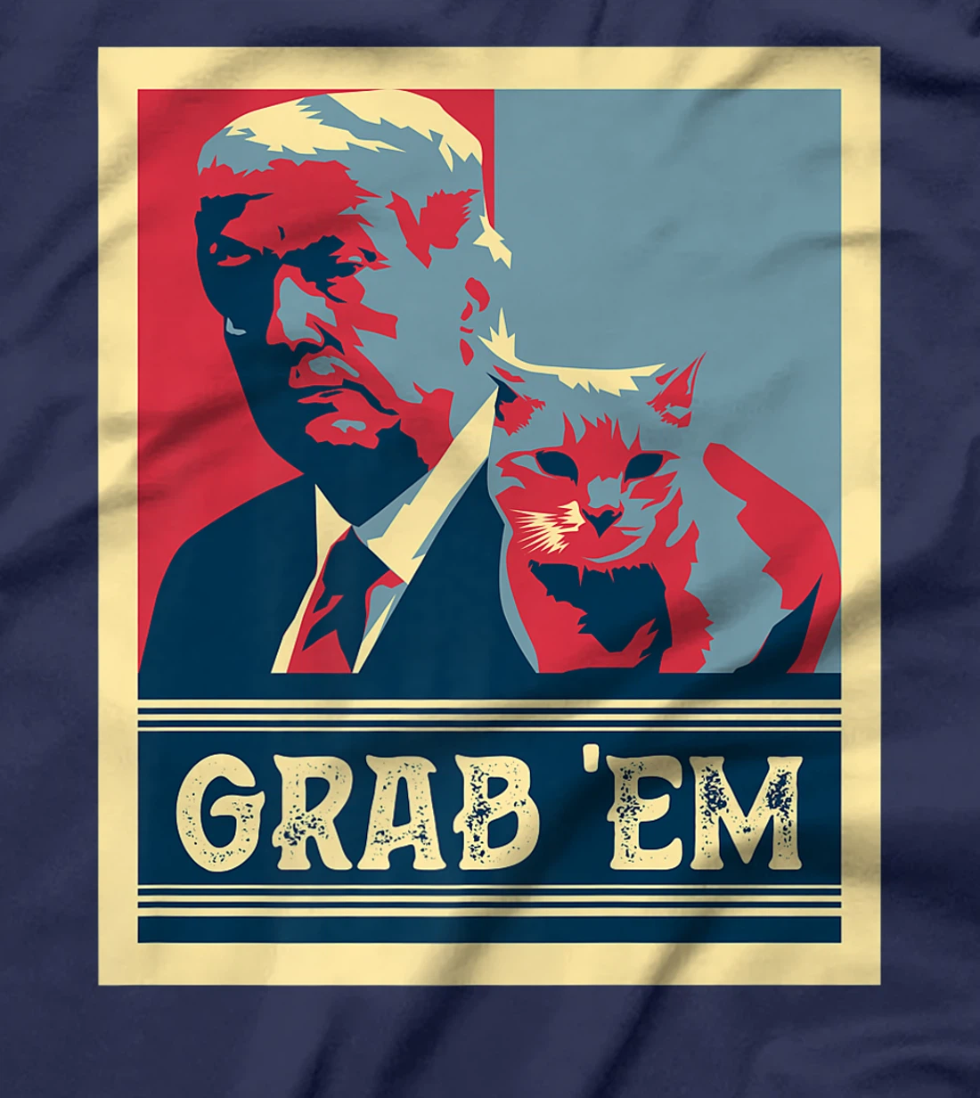 Grab Em Vote Pro Donald Trump Cat Republican Conservative Premium T-Shirt