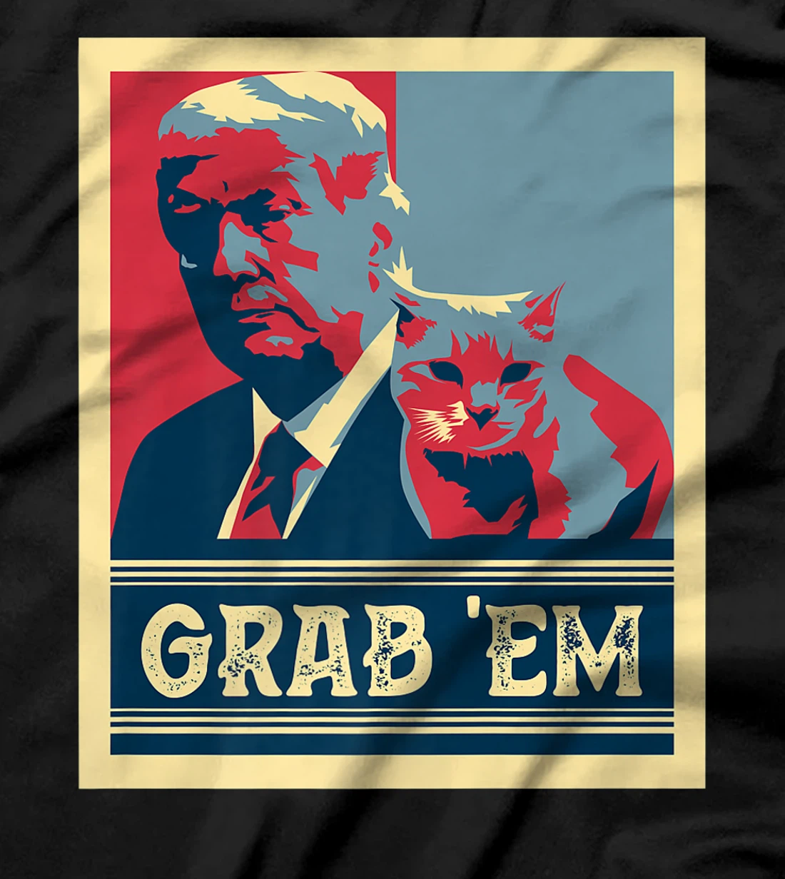 Grab Em Vote Pro Donald Trump Cat Republican Conservative Premium T-Shirt