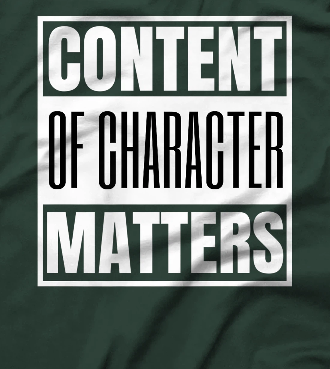 Content of Character Matters Conservative Trump Uncle Tom Premium T-Shirt