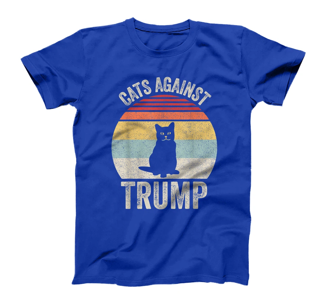 Vintage Retro Cats Against Trump Cranky Cat Funny Anti Trump T-Shirt