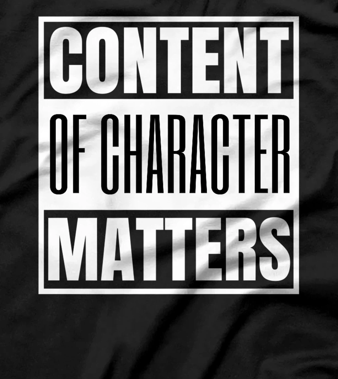 Content of Character Matters Conservative Trump Uncle Tom Premium T-Shirt