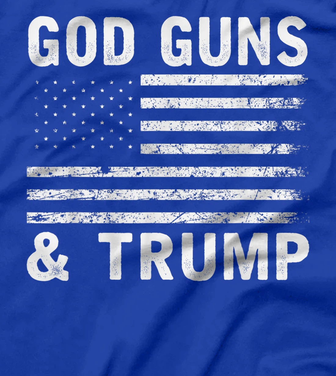 God Guns And Trump 2nd Amendment Flag Vintage Retro T-Shirt