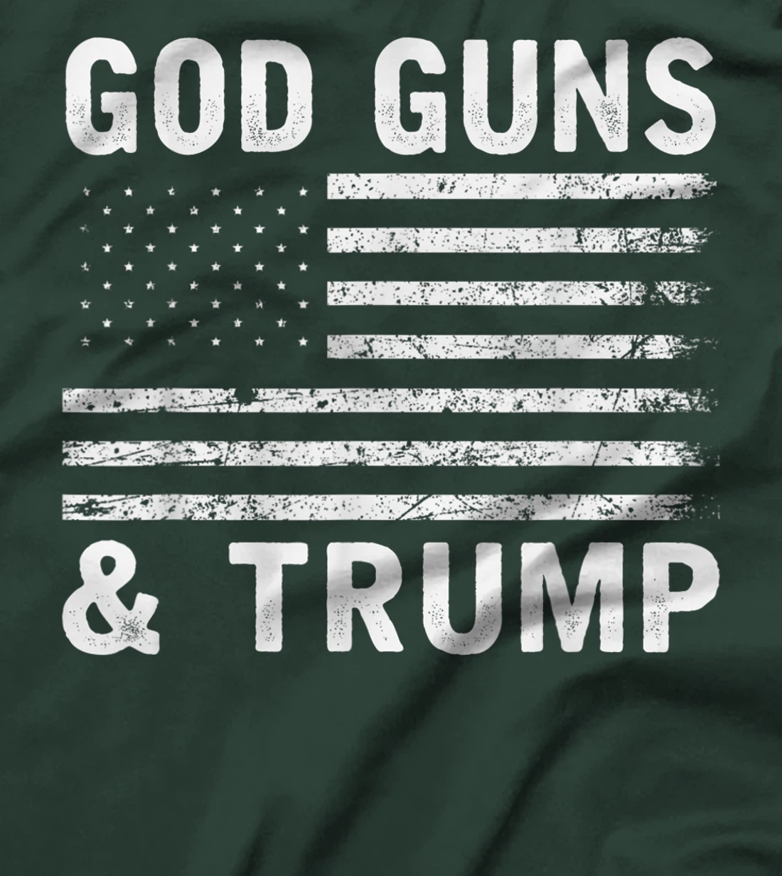God Guns And Trump 2nd Amendment Flag Vintage Retro T-Shirt