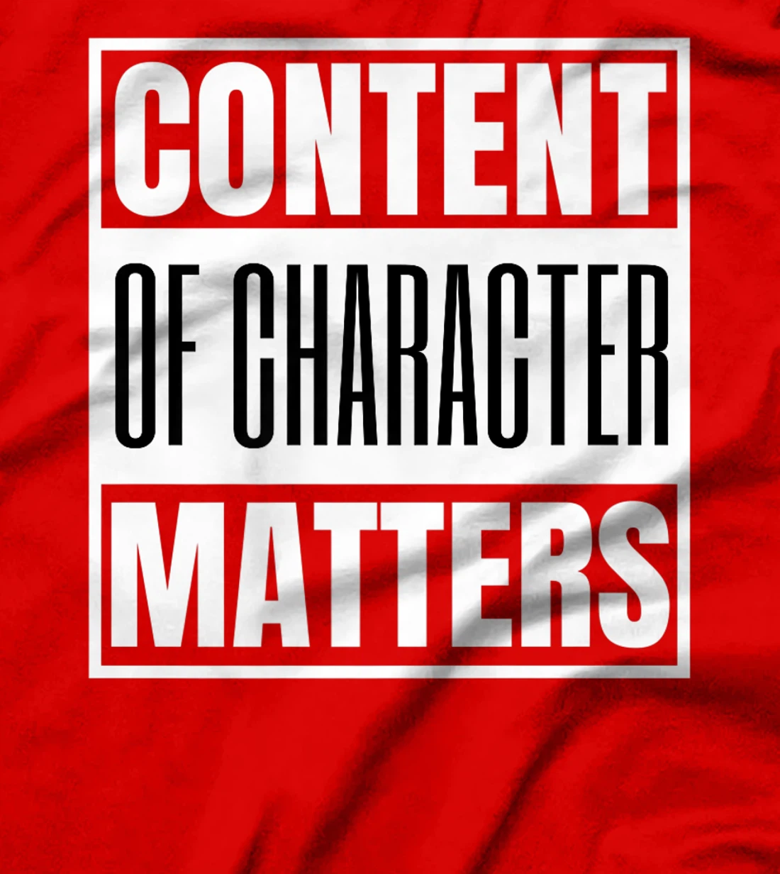Content of Character Matters Conservative Trump Uncle Tom Premium T-Shirt