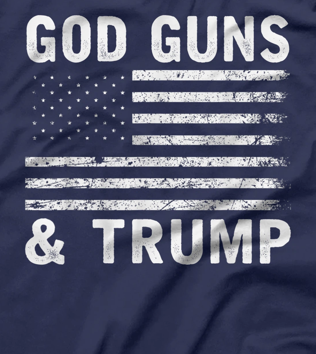 God Guns And Trump 2nd Amendment Flag Vintage Retro T-Shirt