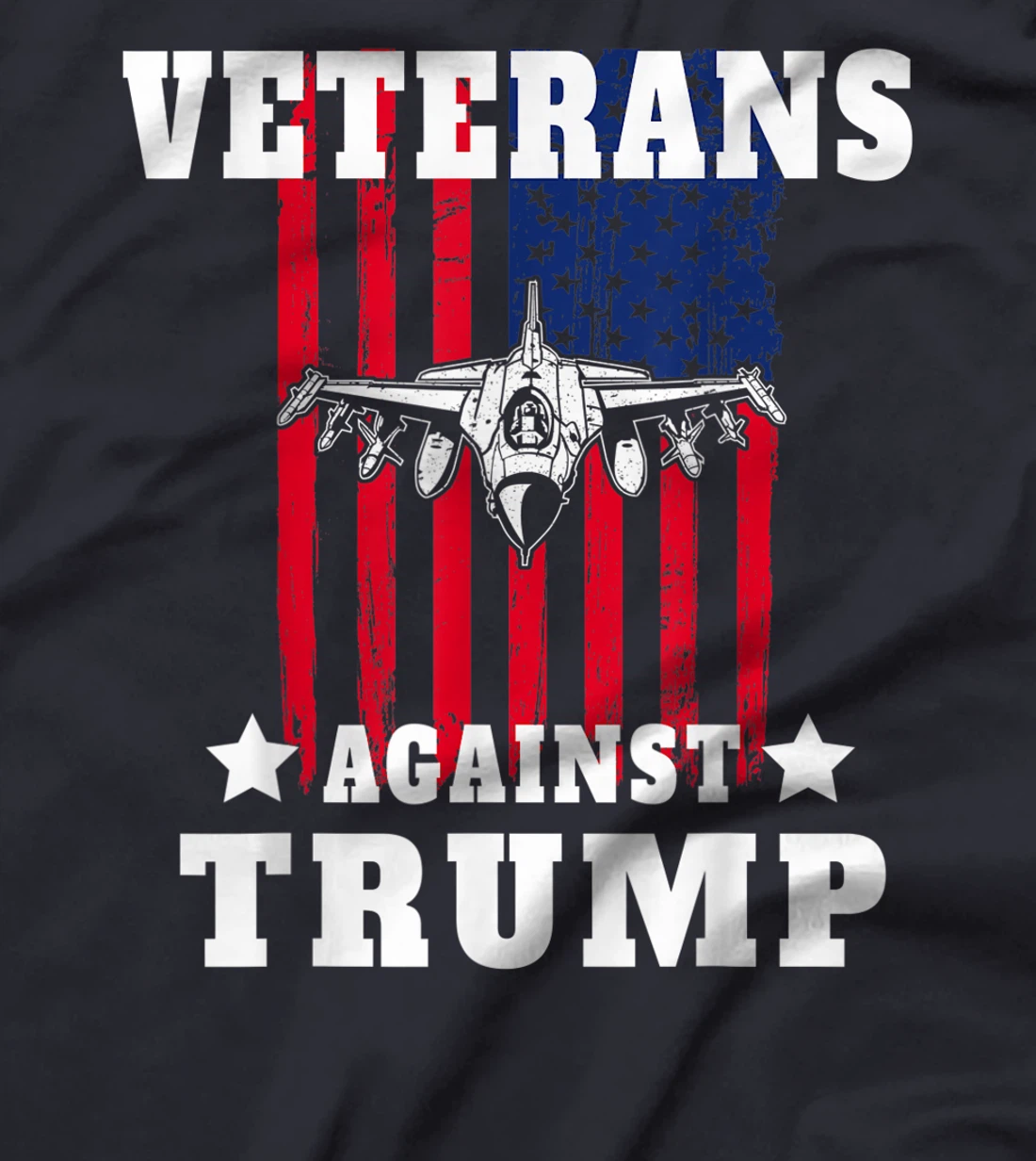 Veterans Against Trump Anti Trump Military Gifts T-Shirt