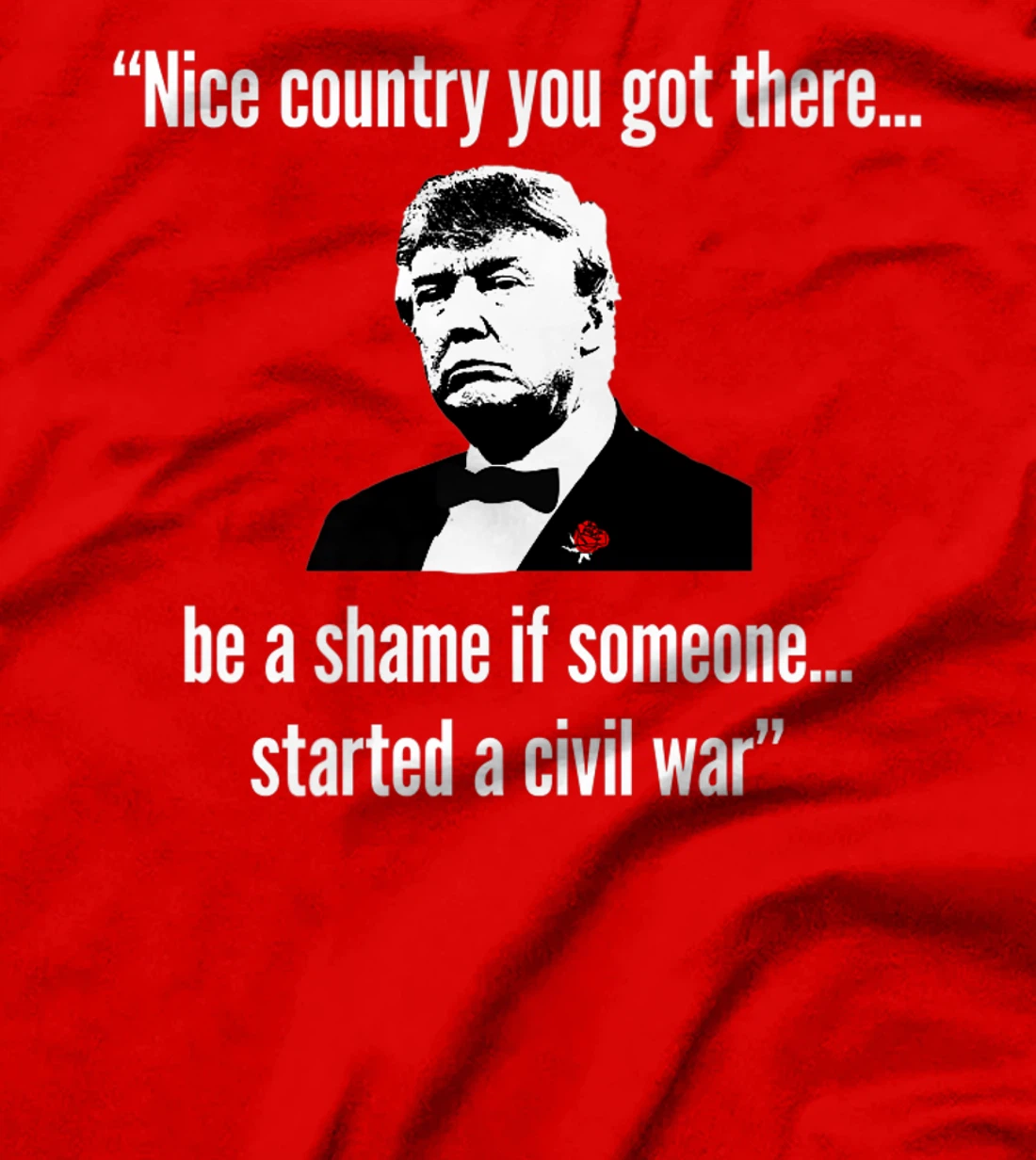 Anti Trump, Civil War Funny Political Parody, Crime Style Premium T-Shirt