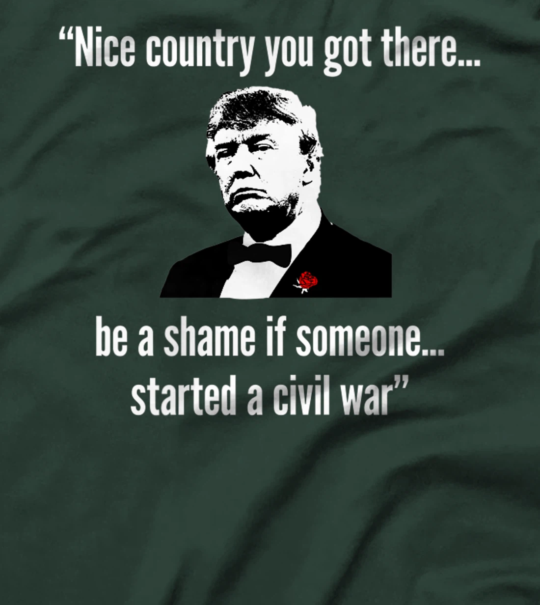 Anti Trump, Civil War Funny Political Parody, Crime Style Premium T-Shirt