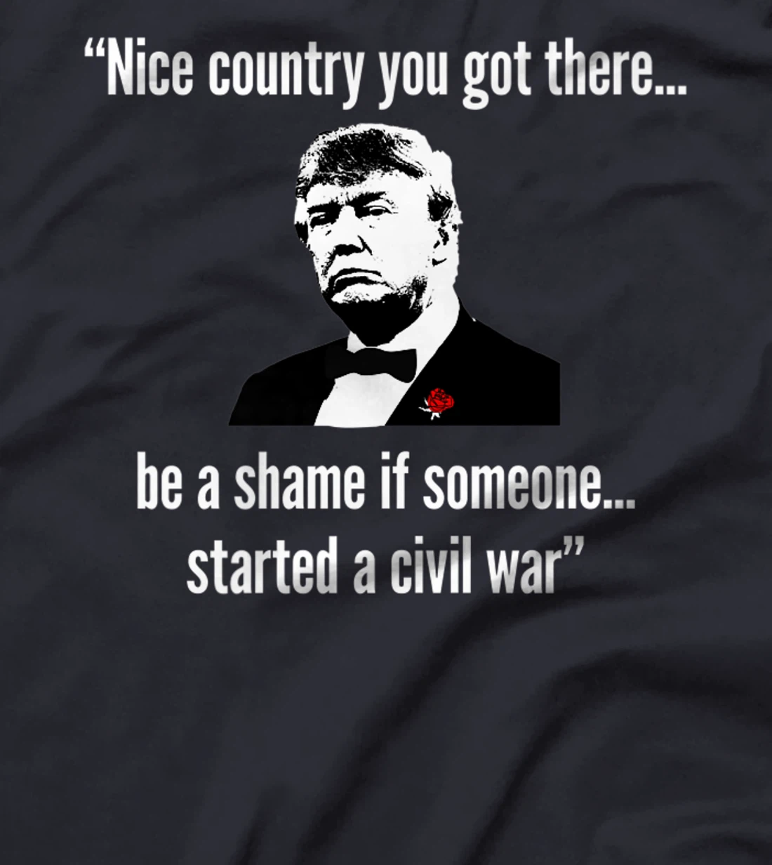 Anti Trump, Civil War Funny Political Parody, Crime Style Premium T-Shirt
