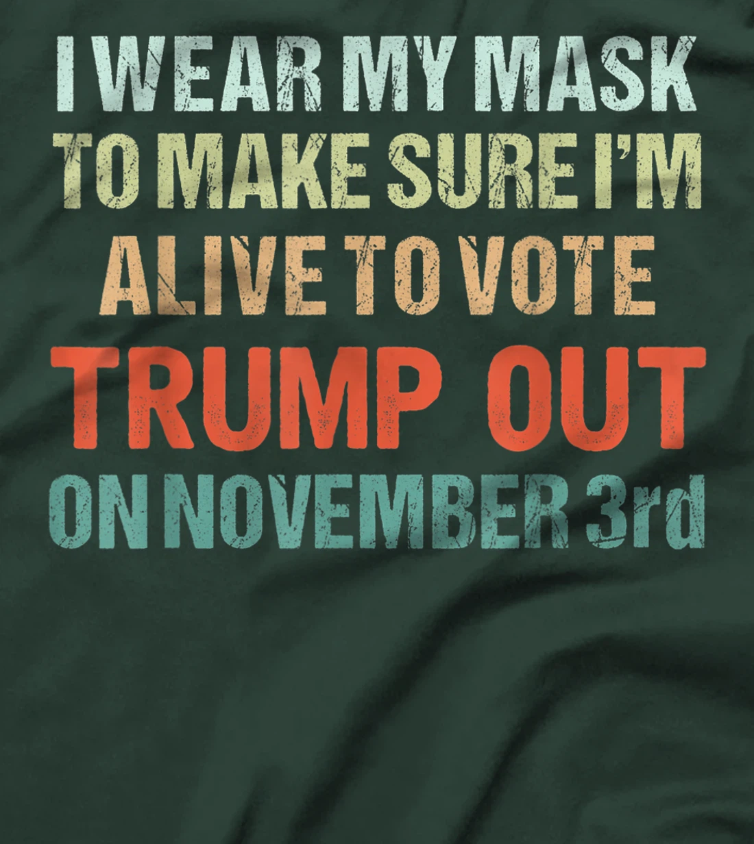 I Wear My Mask Because I'm Not A Trump Supporter Anti Trump T-Shirt