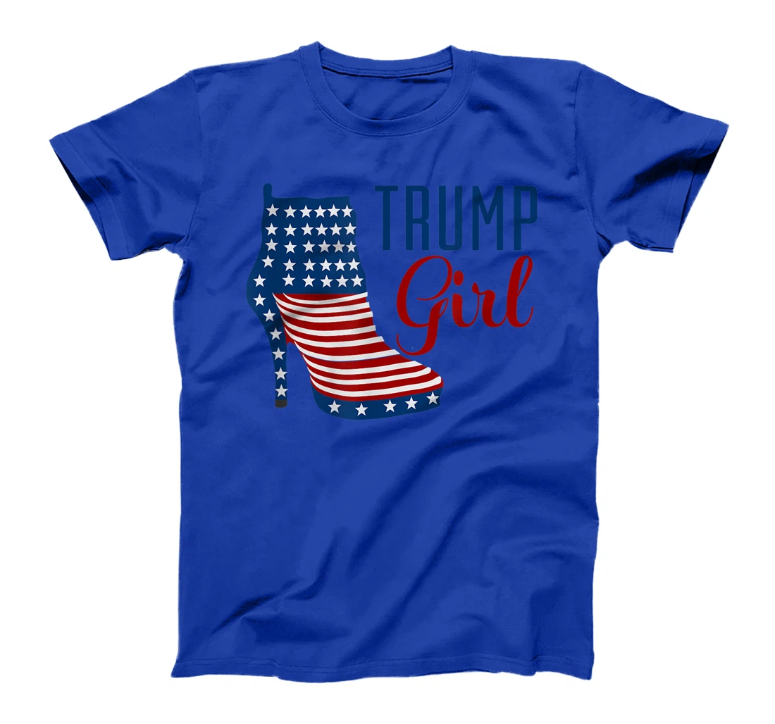 Trump Girl High Heel with flag T-Shirt