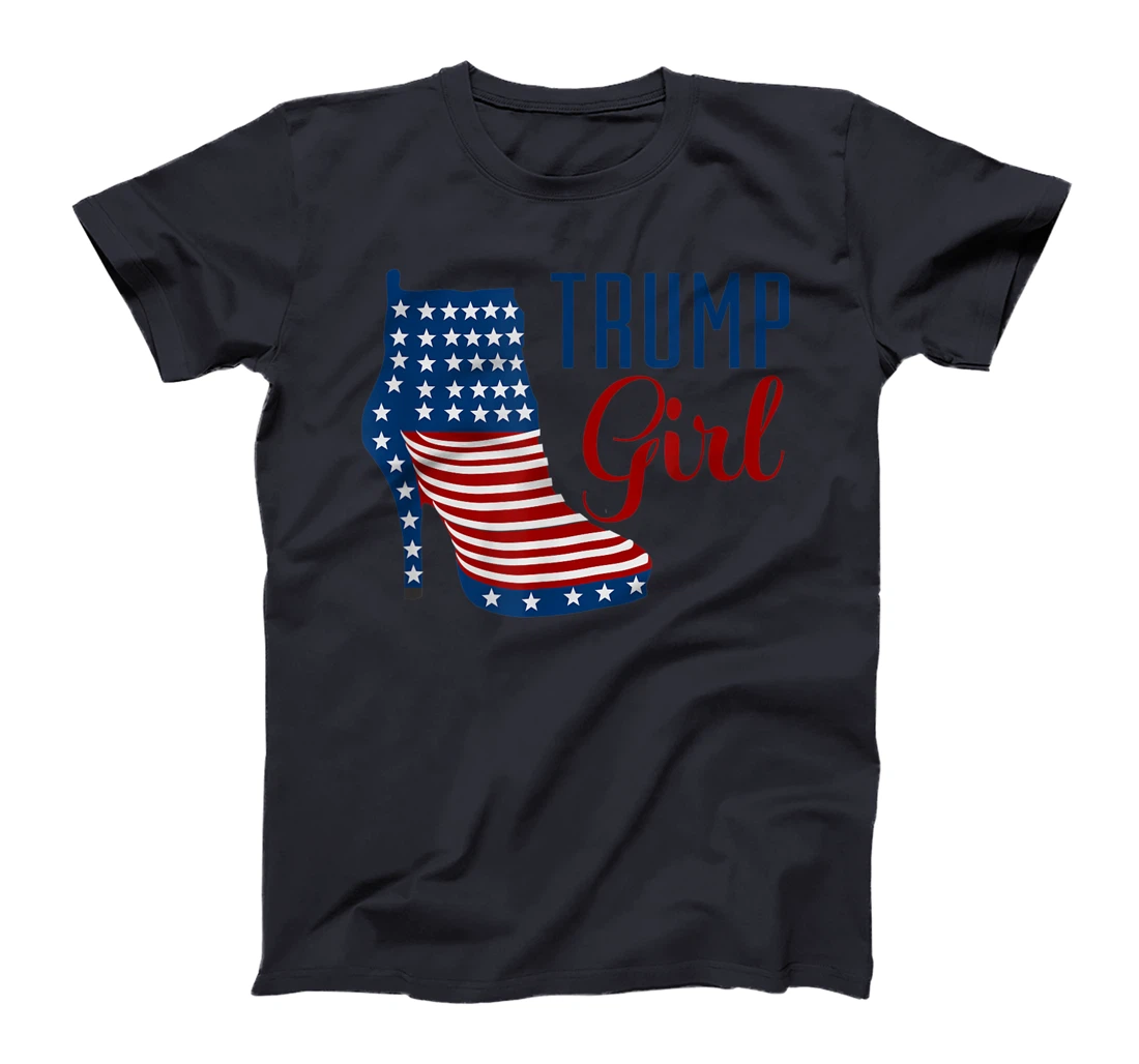 Trump Girl High Heel with flag T-Shirt