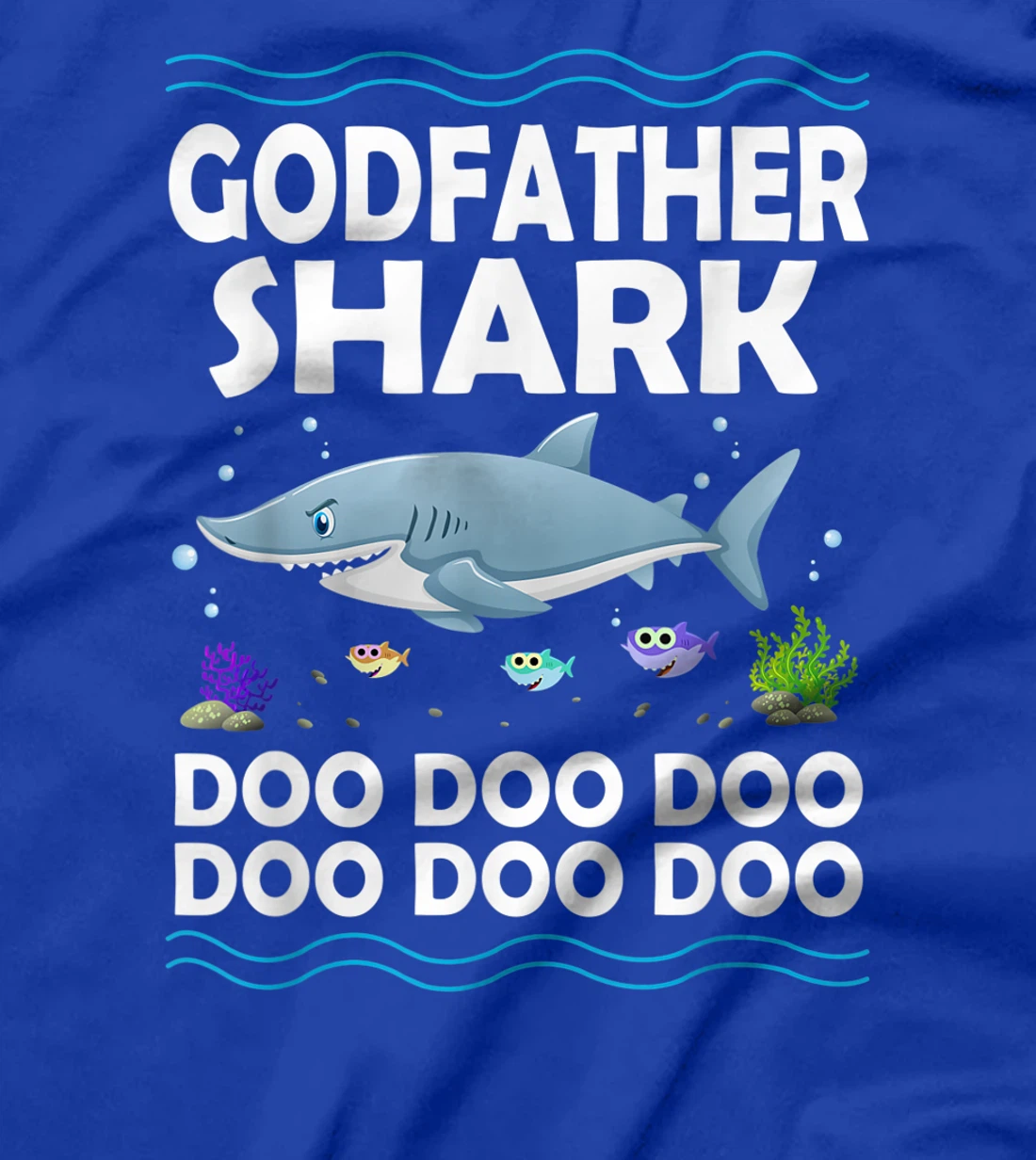 Godfather Shark T-Shirt Doo Doo Funny Baby Mommy Kids T-Shirt