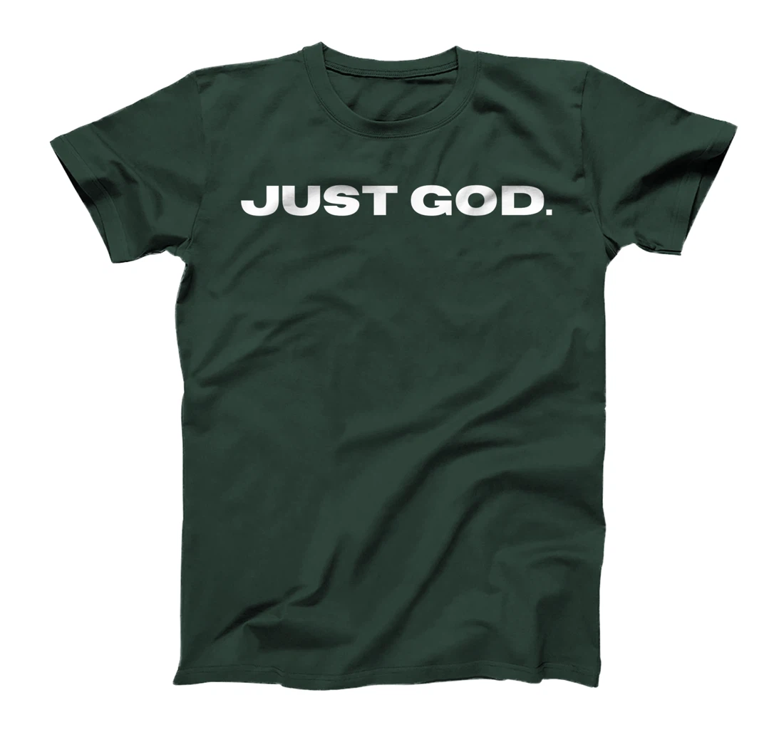 Mens Just God Christian tees T-Shirt