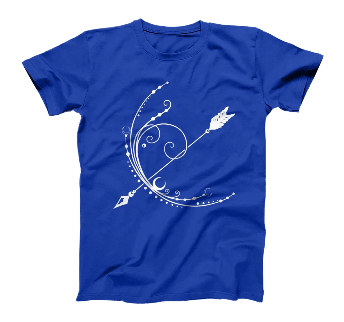 Womens Bow Arrow for Moon Goddess feminine Wicca Pagan Gift Idea T-Shirt