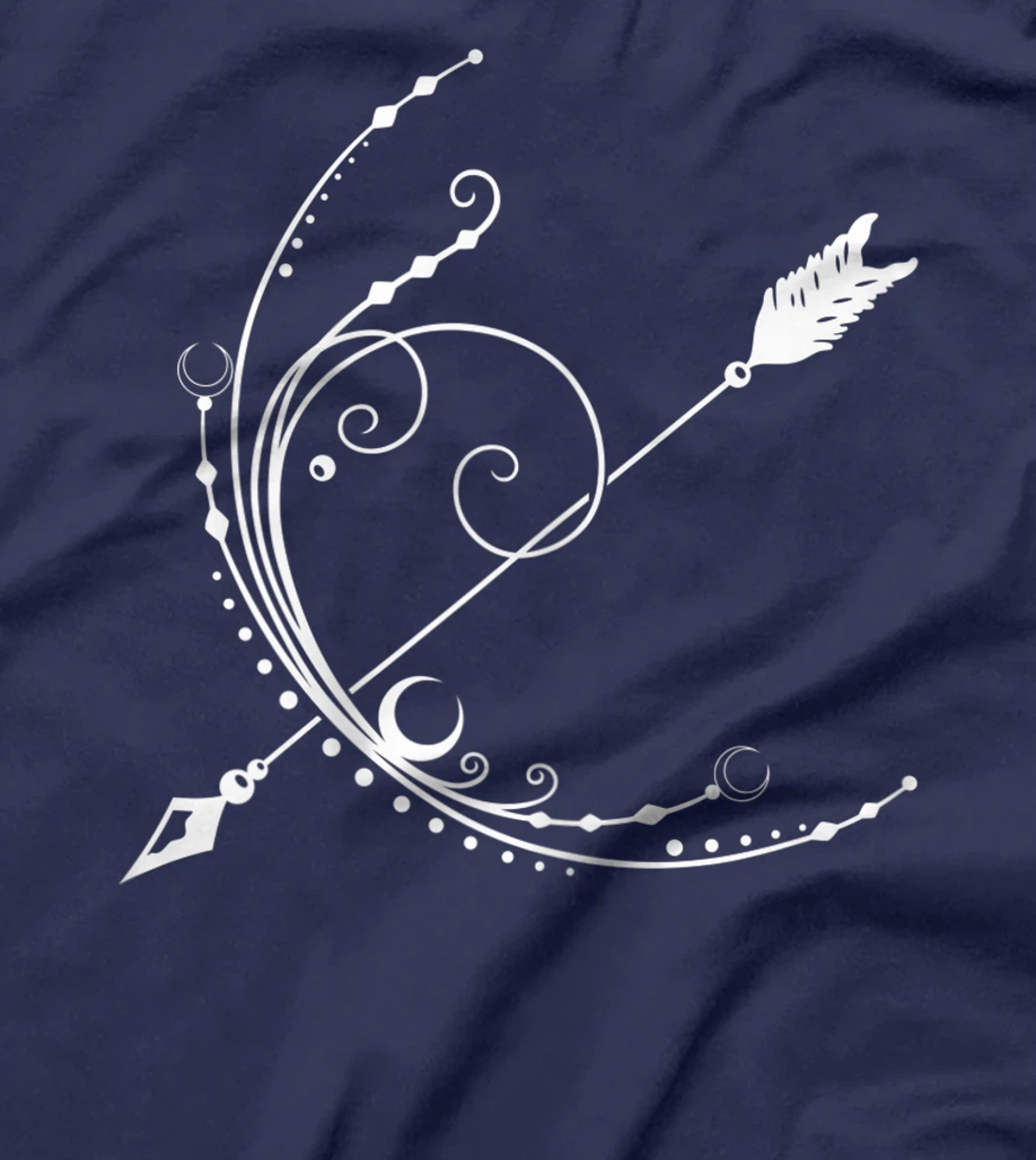 Womens Bow Arrow for Moon Goddess feminine Wicca Pagan Gift Idea T-Shirt