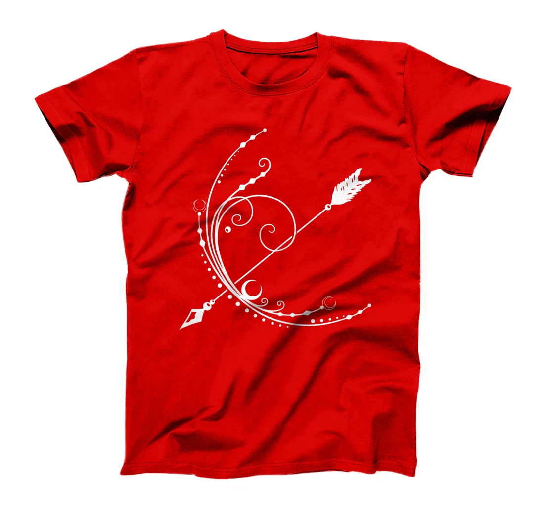 Womens Bow Arrow for Moon Goddess feminine Wicca Pagan Gift Idea T-Shirt