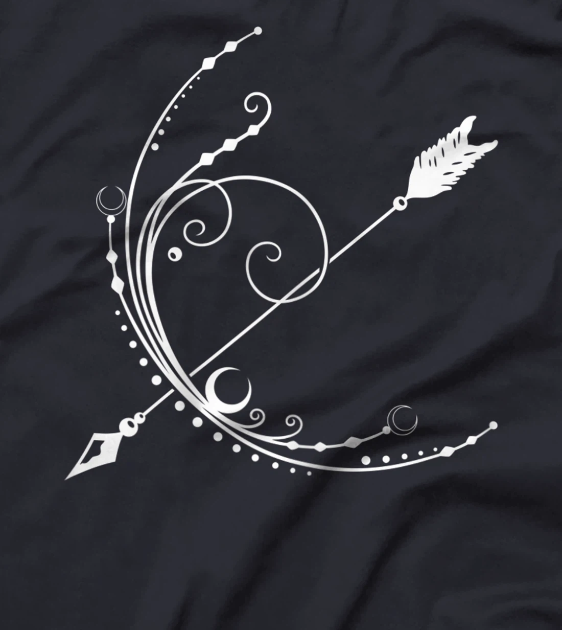 Womens Bow Arrow for Moon Goddess feminine Wicca Pagan Gift Idea T-Shirt