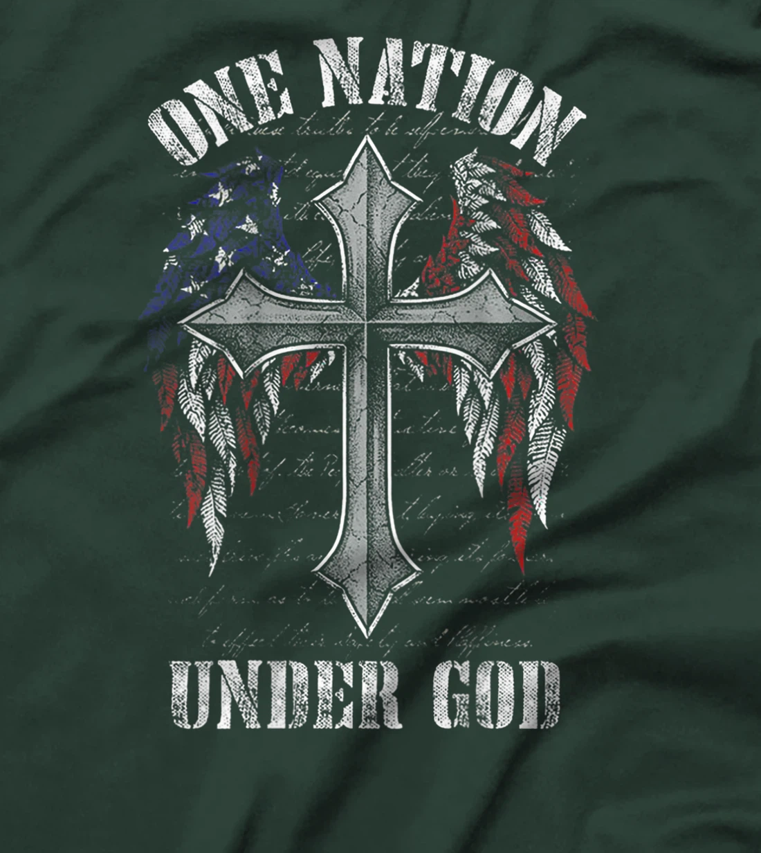 One Nation Under God (on back) T-Shirt
