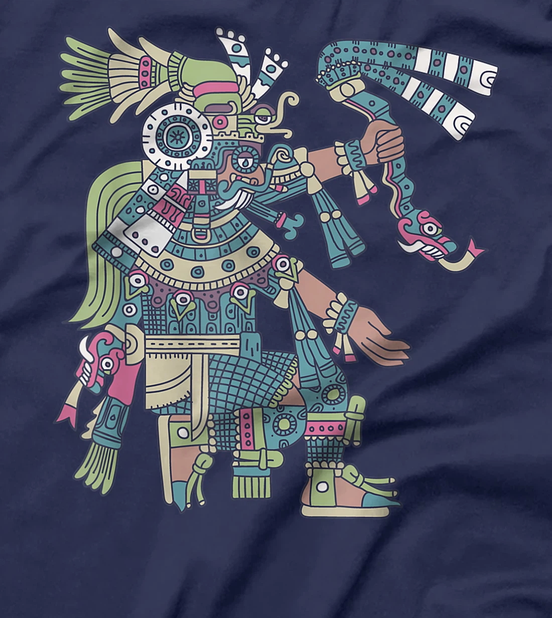 Tlaloc - Aztec God of Rain - Aztec Deity T-Shirt
