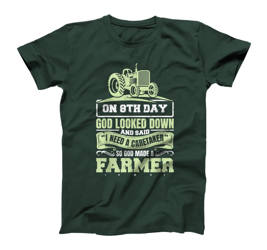 So God Made A Farmer Life Tractor Agriculture T-Shirt