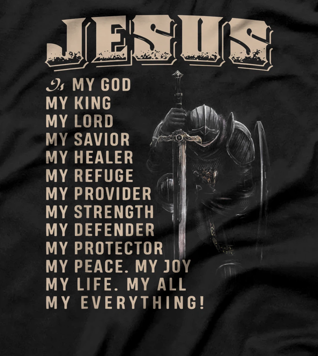 Jesus Is My God My King My Lord T-Shirt