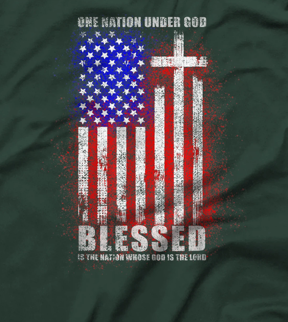 One Nation Under God Christian Jesus T-Shirt