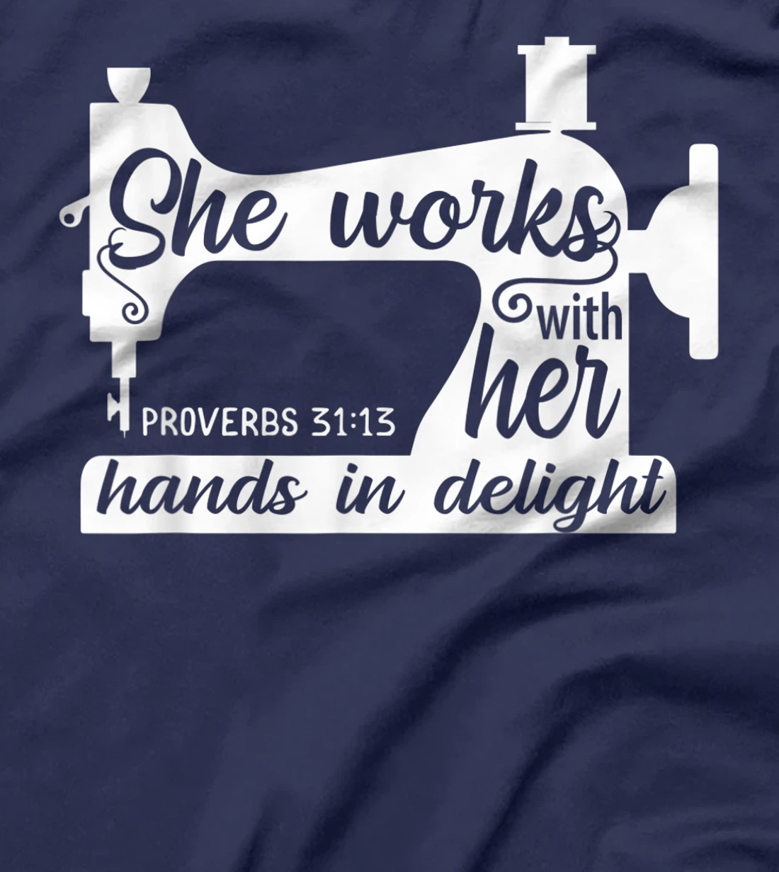 Sewing Machine Quilting Crocheting Faith Jesus God Bible T-Shirt