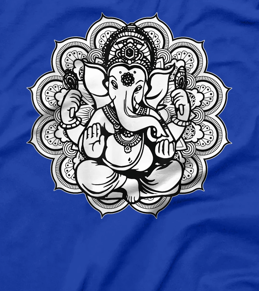 Ganesh Ganesha Elephant Mandala India Art Indian God Hindu T-Shirt