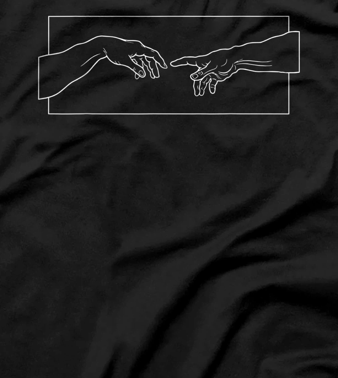 Creation of Adam Hands Aesthetic Michelangelo Touch Of God T-Shirt
