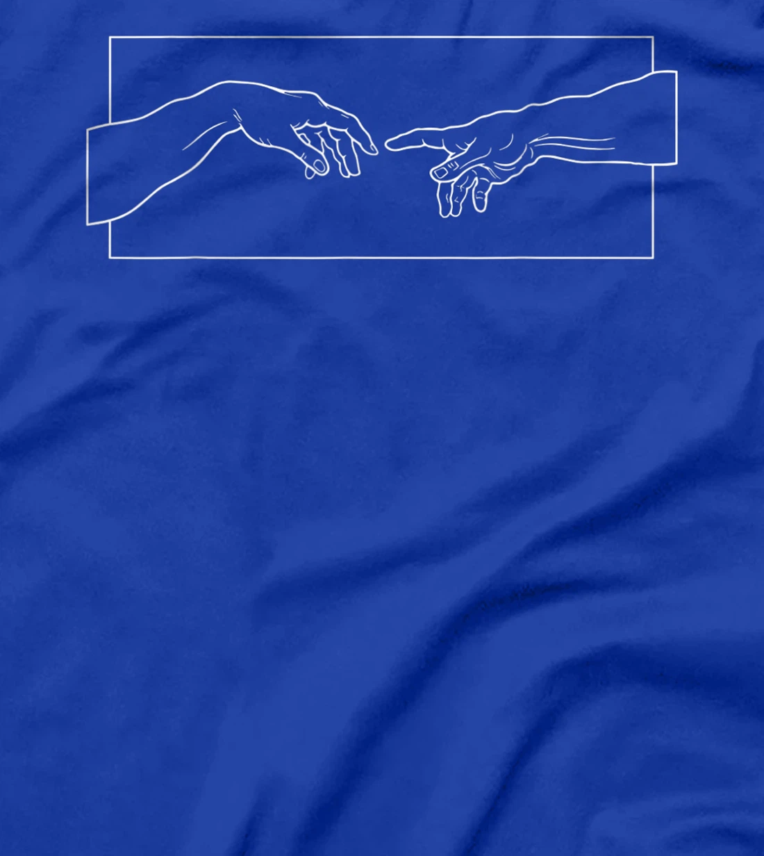 Creation of Adam Hands Aesthetic Michelangelo Touch Of God T-Shirt