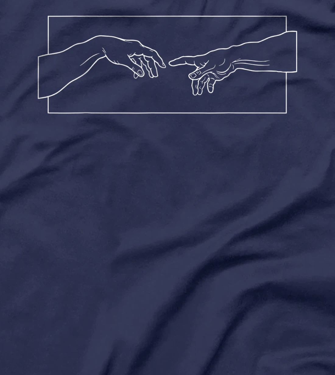Creation of Adam Hands Aesthetic Michelangelo Touch Of God T-Shirt