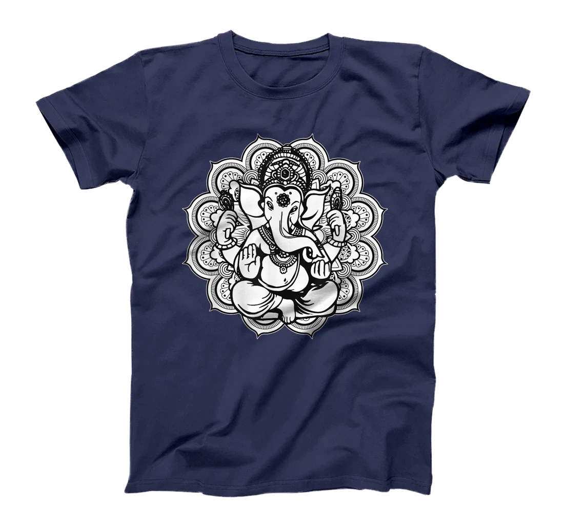 Ganesh Ganesha Elephant Mandala India Art Indian God Hindu T-Shirt