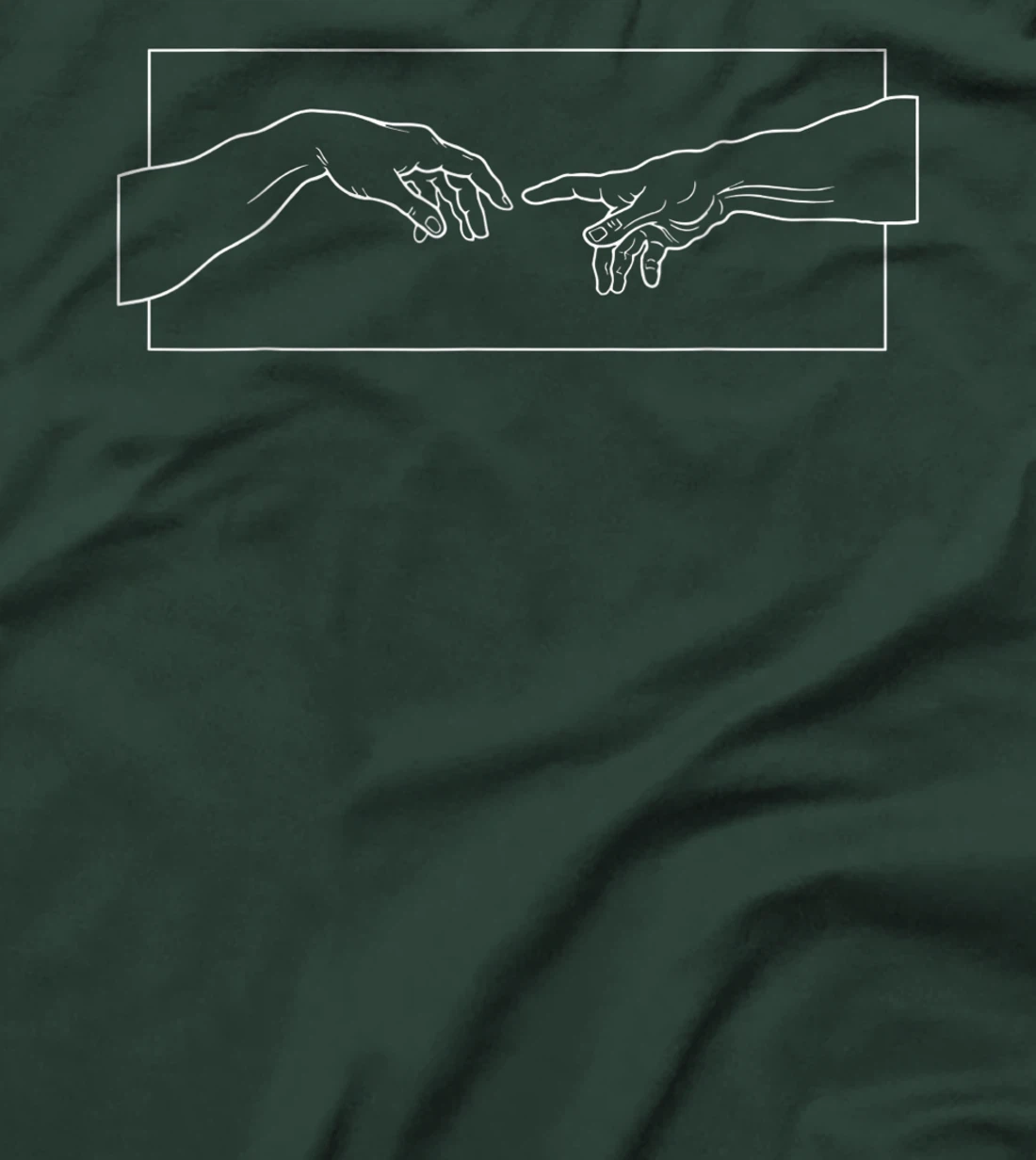 Creation of Adam Hands Aesthetic Michelangelo Touch Of God T-Shirt