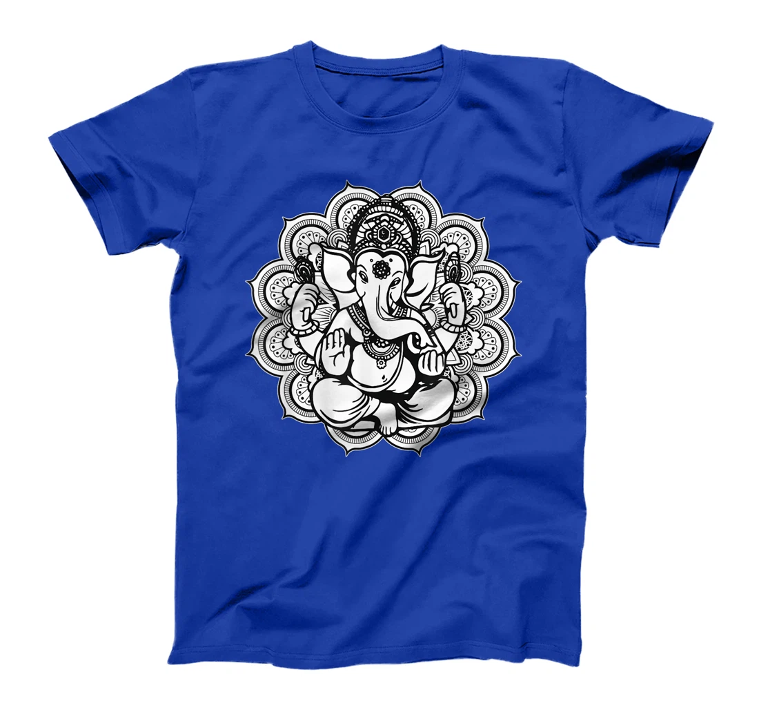 Ganesh Ganesha Elephant Mandala India Art Indian God Hindu T-Shirt