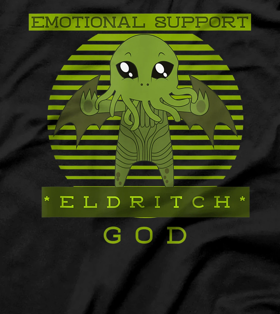 Retro 5e Dungeons Emotional Support Eldritch God Warlock Tee T-Shirt