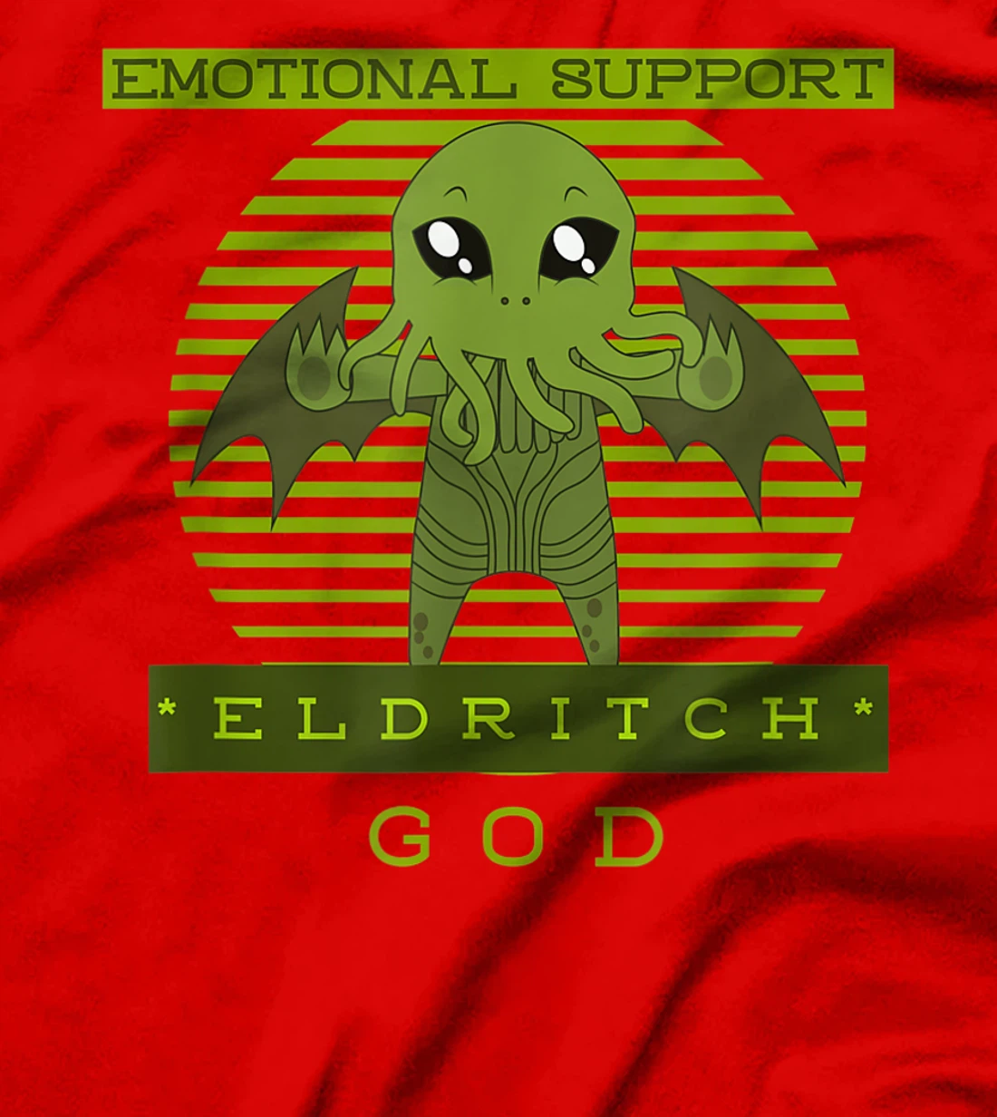 Retro 5e Dungeons Emotional Support Eldritch God Warlock Tee T-Shirt
