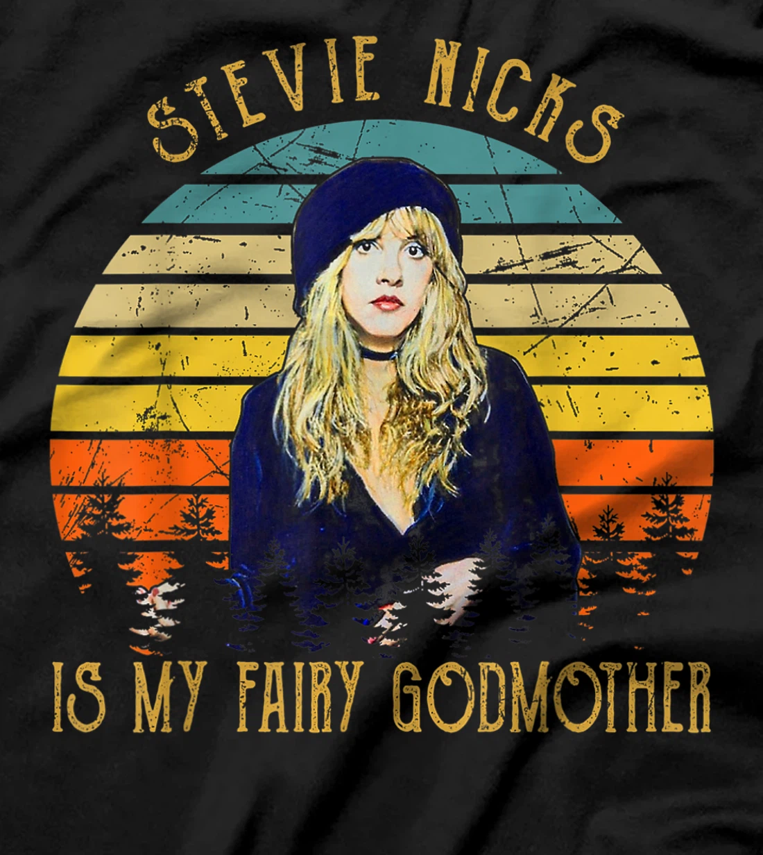Graphic Stevie shirts Nicks Rock Music Is My Fairy Godmother T-Shirt