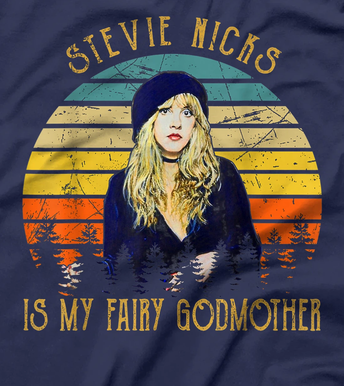 Graphic Stevie shirts Nicks Rock Music Is My Fairy Godmother T-Shirt