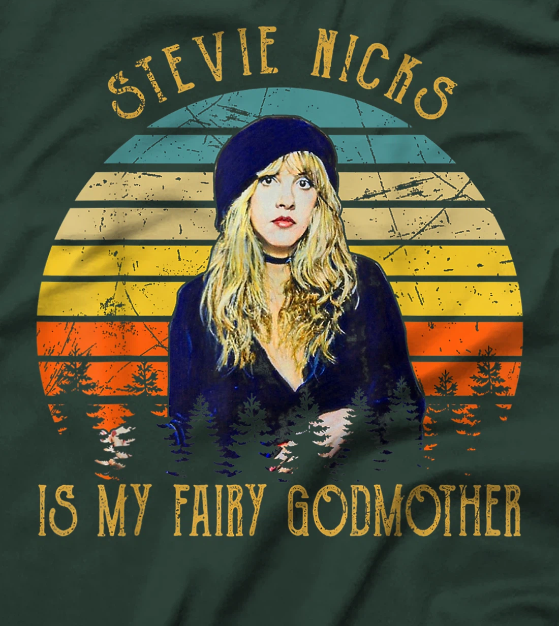 Graphic Stevie shirts Nicks Rock Music Is My Fairy Godmother T-Shirt