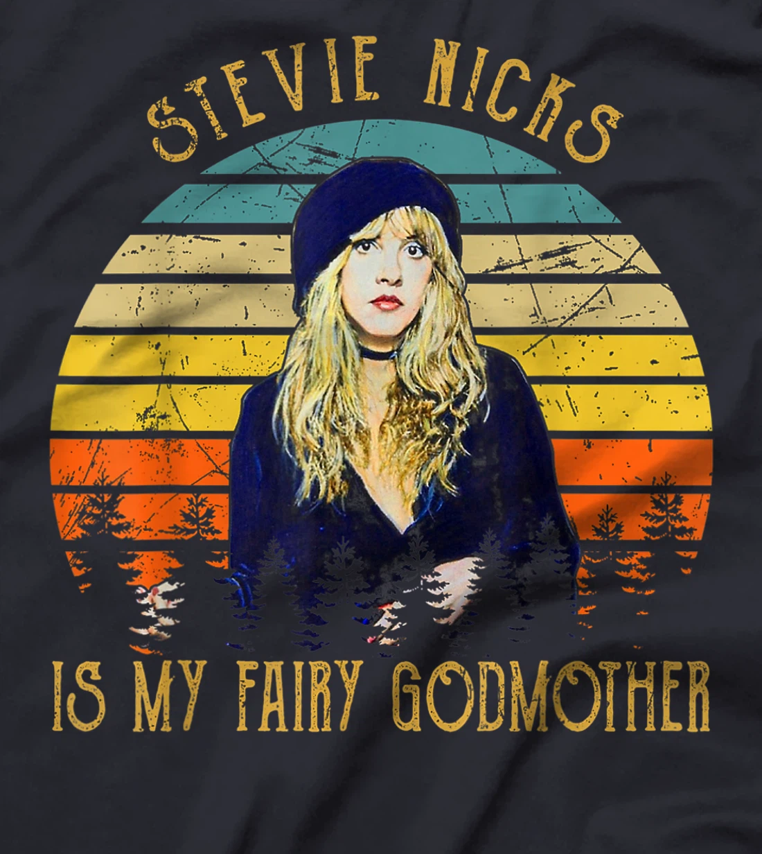 Graphic Stevie shirts Nicks Rock Music Is My Fairy Godmother T-Shirt
