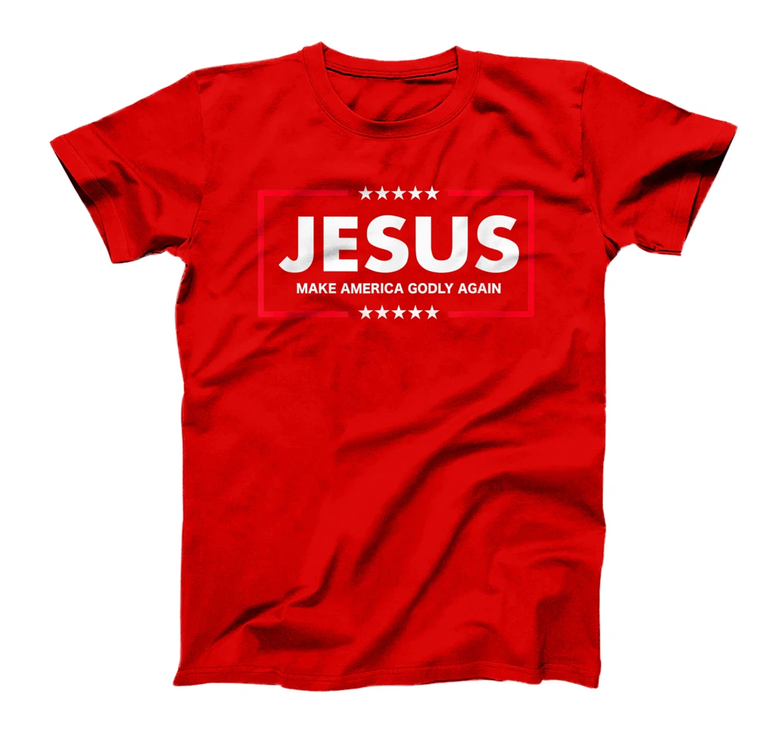 Christian Gifts Women Men Make America Godly Again T-Shirt