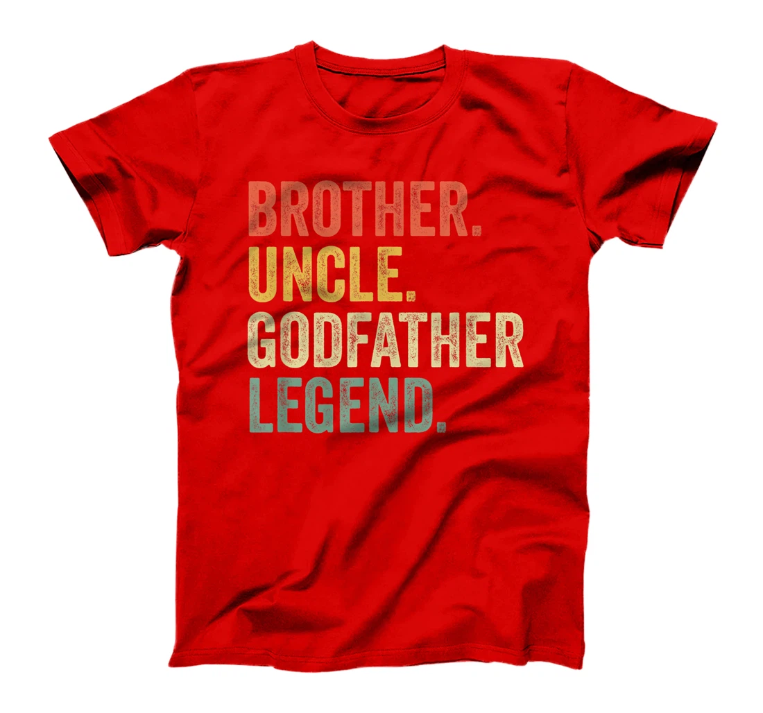 Mens Uncle Godfather Gifts From Godchild Nephew Niece Vintage T-Shirt