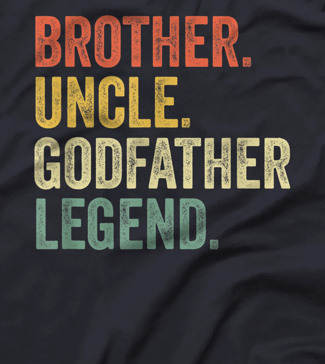 Mens Uncle Godfather Shirt Christmas Gifts From Godchild Funny T-Shirt