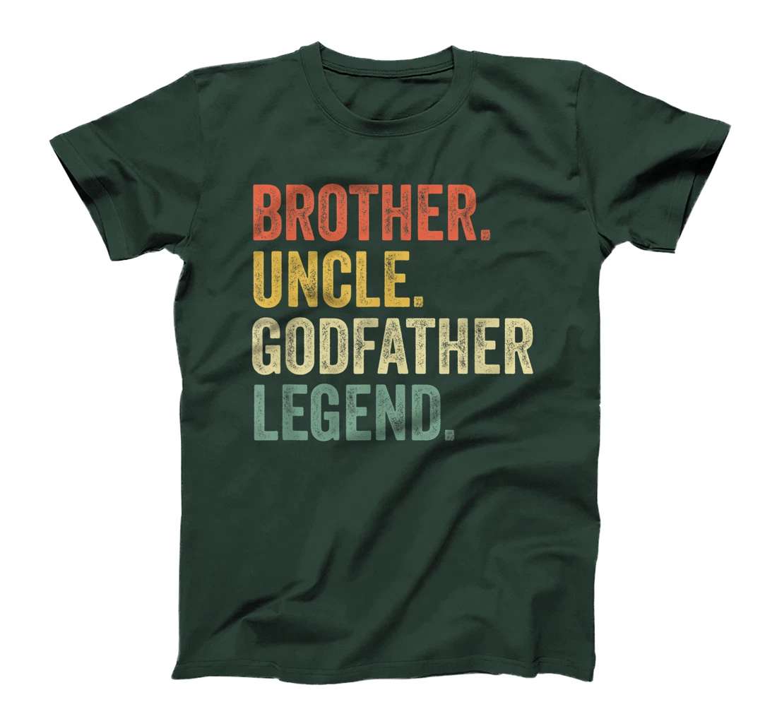 Mens Uncle Godfather Shirt Christmas Gifts From Godchild Funny T-Shirt