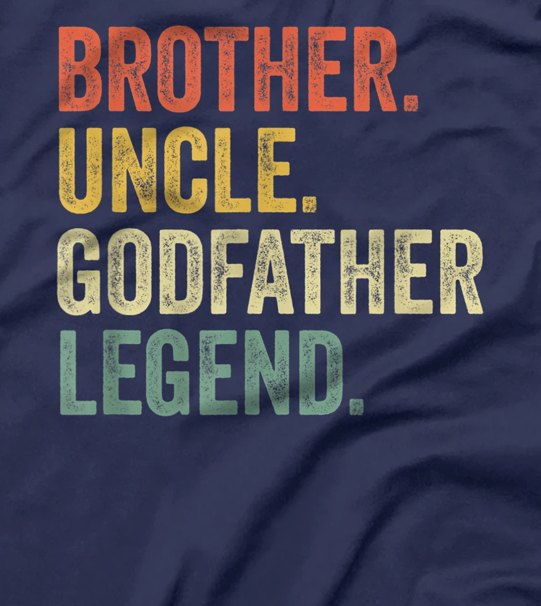 Mens Uncle Godfather Gifts From Godchild Nephew Niece Vintage T-Shirt