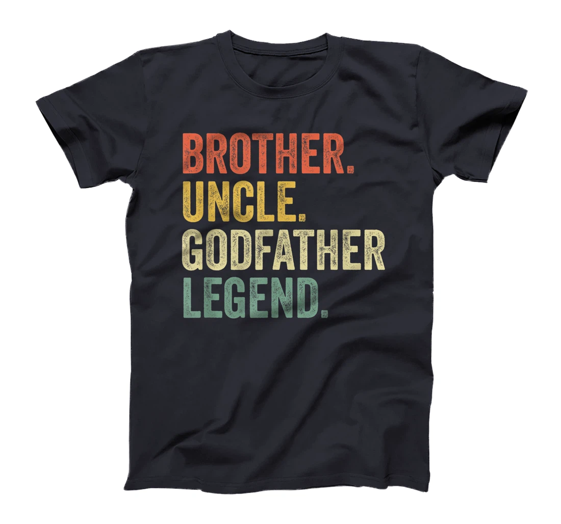 Mens Uncle Godfather Shirt Christmas Gifts From Godchild Funny T-Shirt