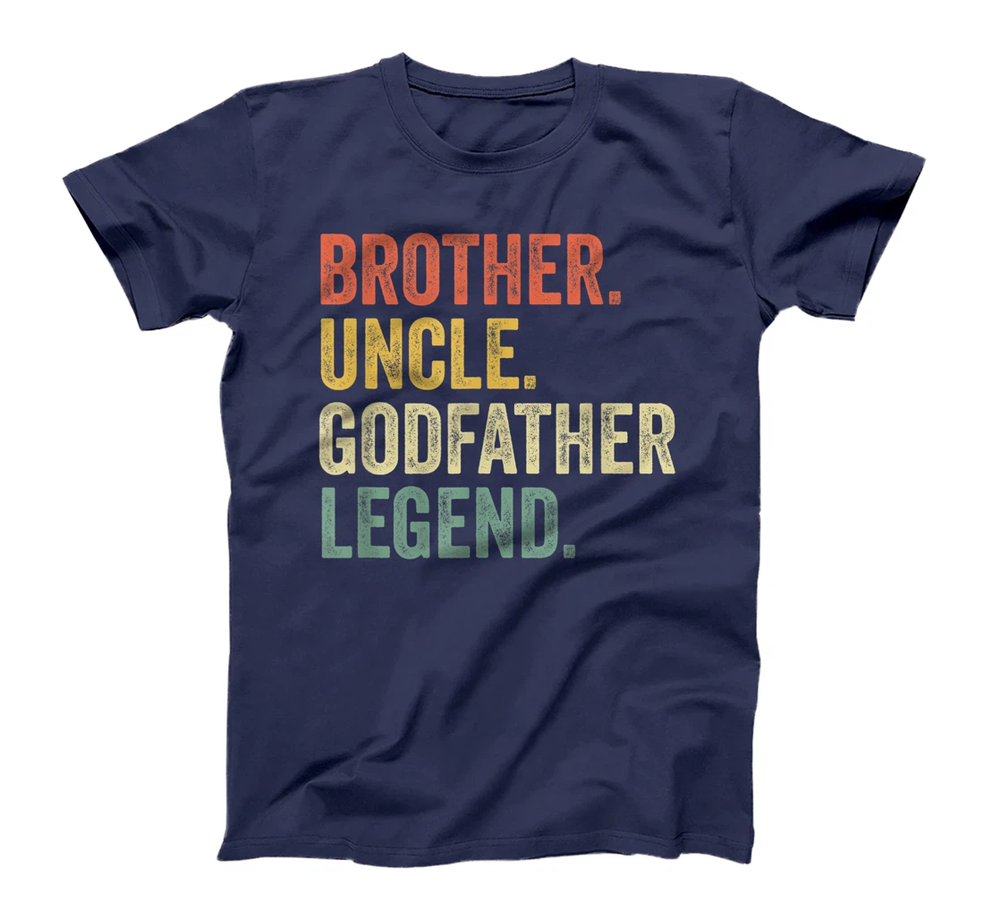Mens Uncle Godfather Gifts From Godchild Nephew Niece Vintage T-Shirt