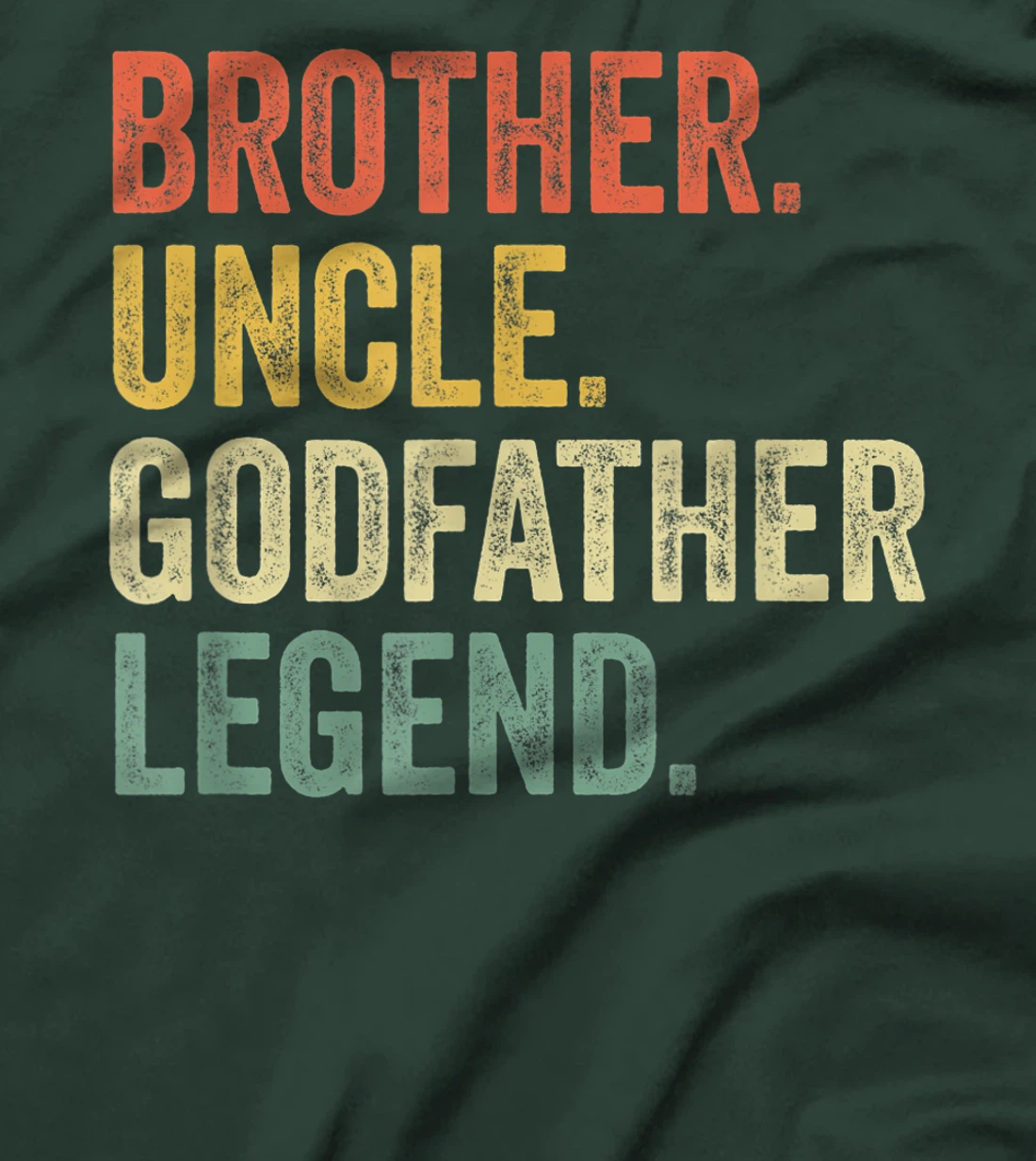 Mens Uncle Godfather Gifts From Godchild Nephew Niece Vintage T-Shirt
