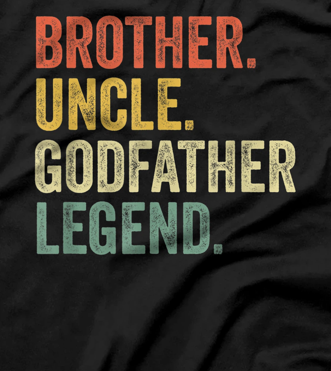 Mens Uncle Godfather Gifts From Godchild Nephew Niece Vintage T-Shirt